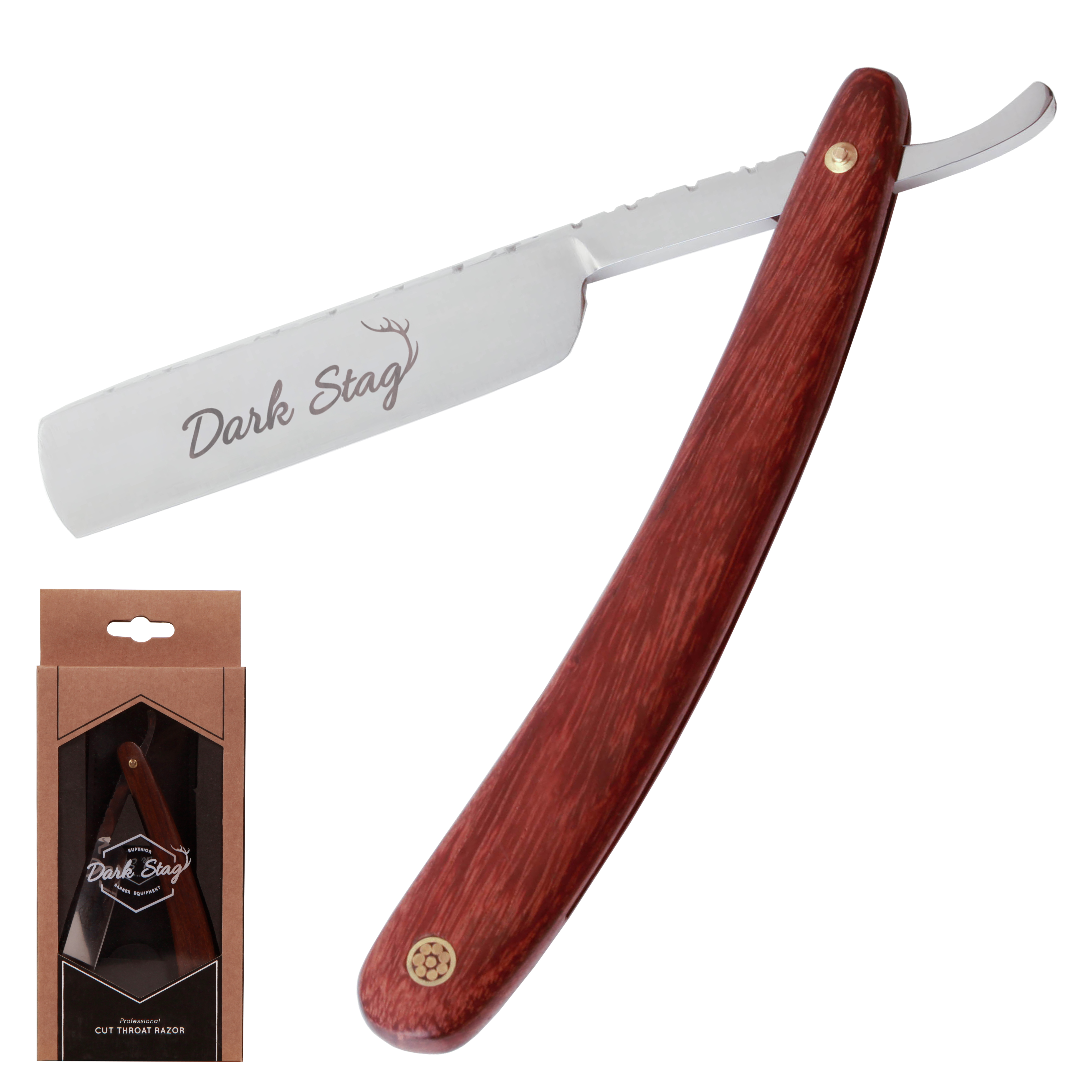 Dark Stag Cut Throat Razor - Pelosi Labels